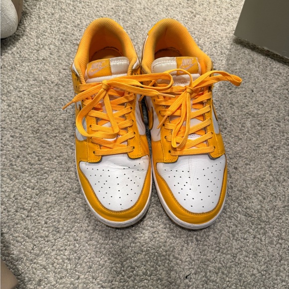 yellow and white dunks